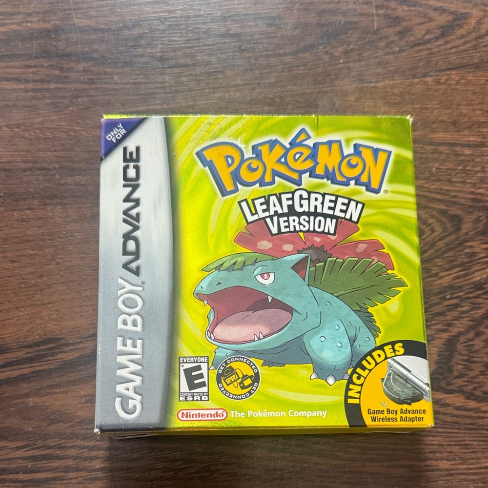 Pokemon Leaf Green Game Boy Advance Box Only Authentic (No Manuals)
